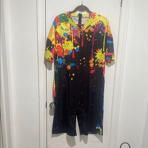 Colorful Paint Splatter Romper